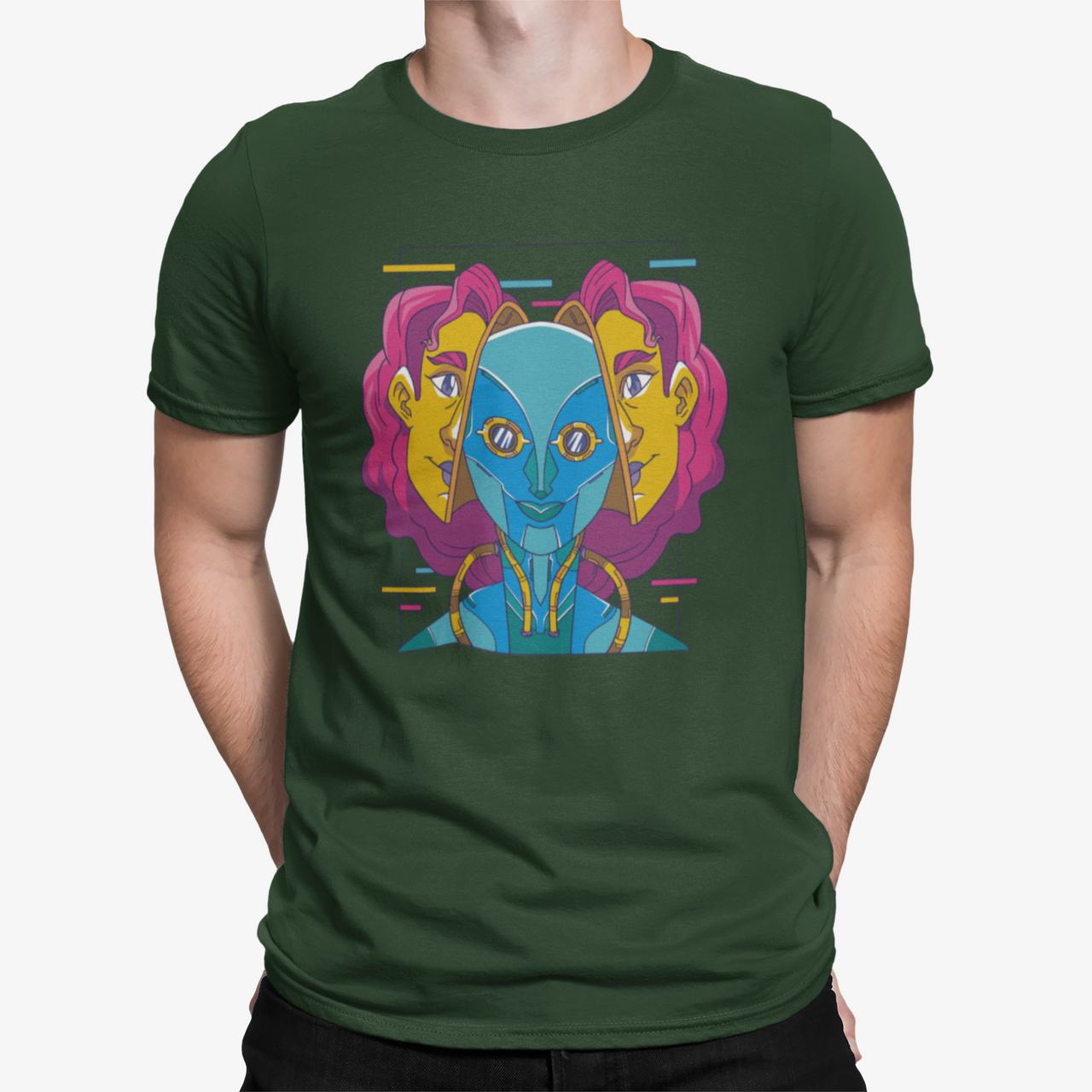 Camiseta Cyborg Abstract