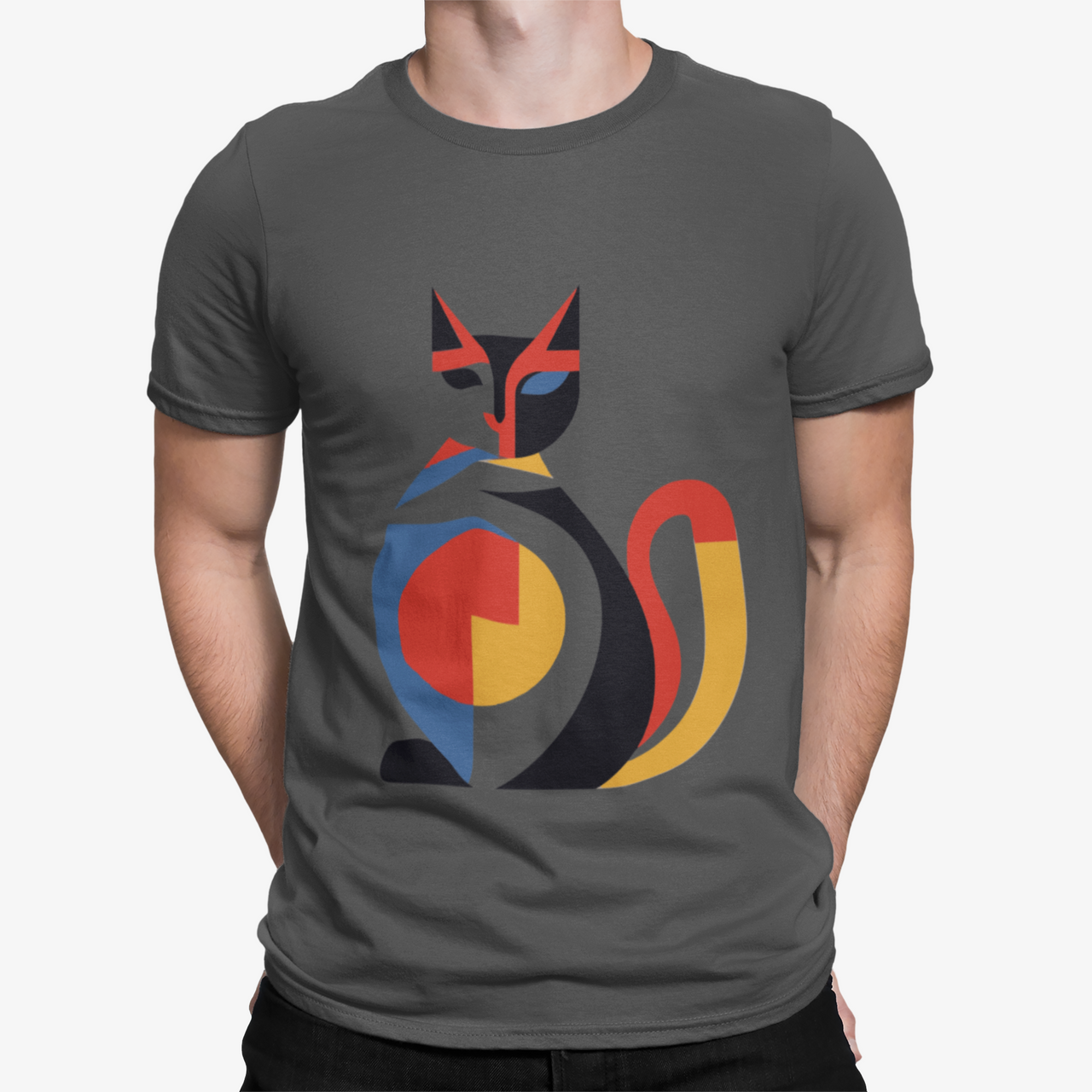 Camiseta Gato Poligono