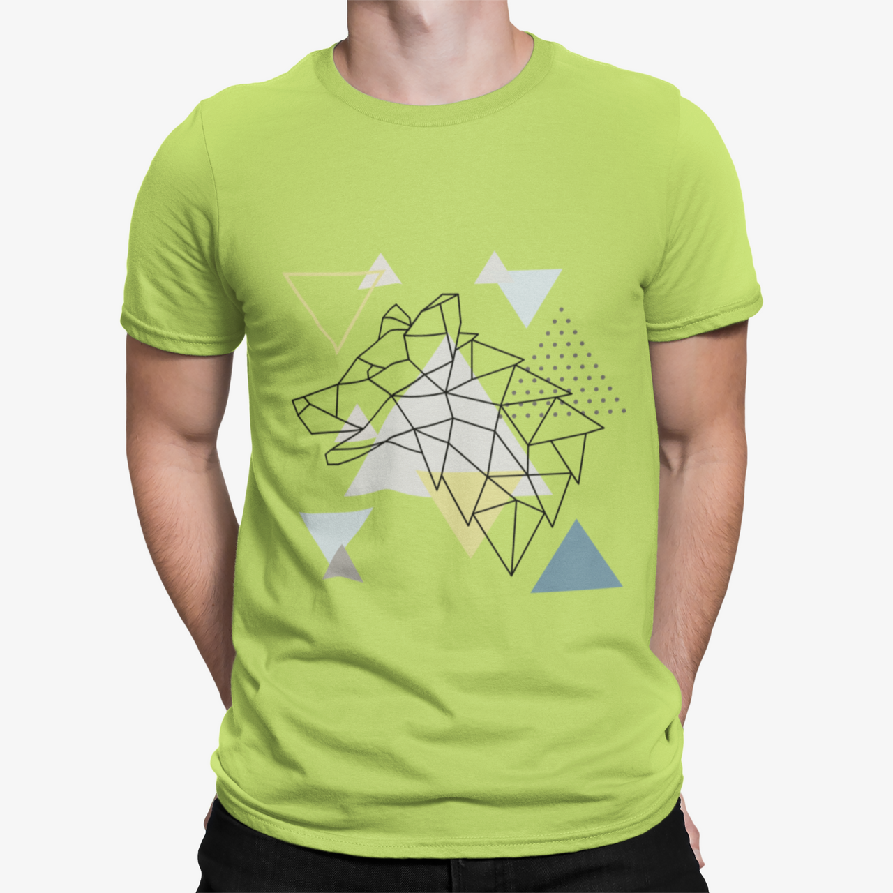 Camiseta Lobo Geometric