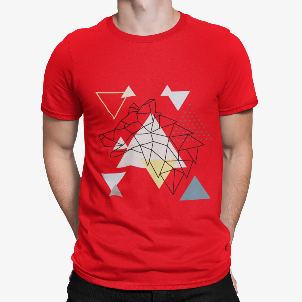 Camiseta Lobo Geometric