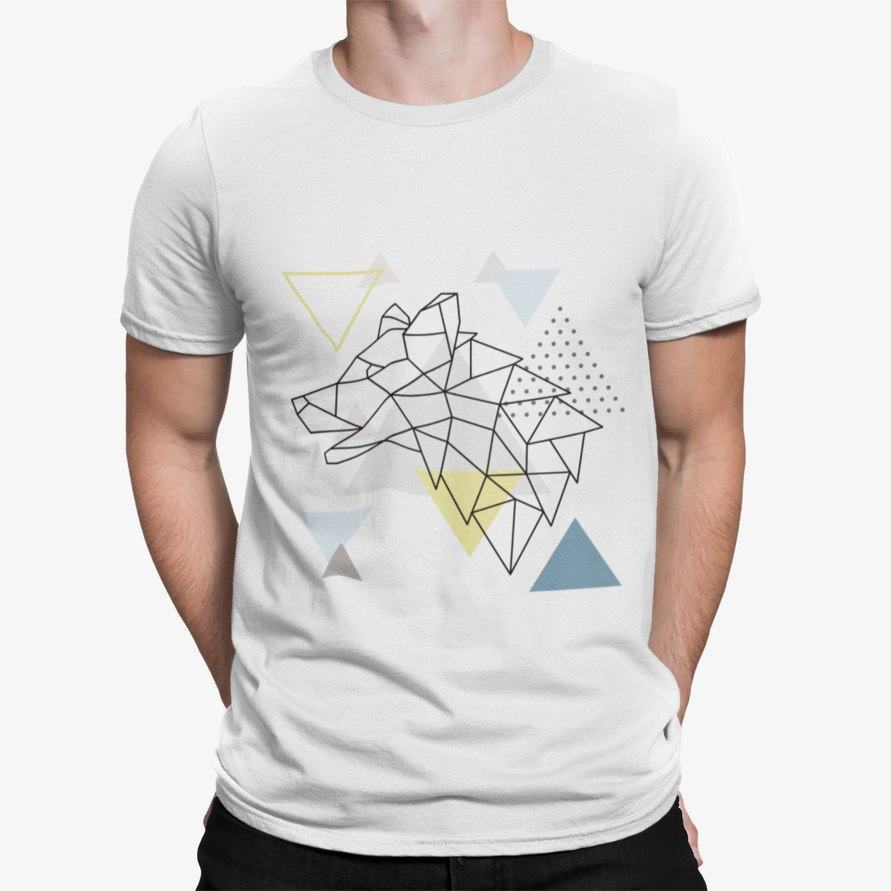 Camiseta Lobo Geometric