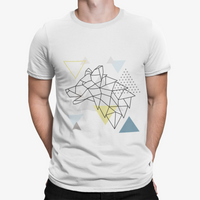 Thumbnail for Camiseta Lobo Geometric