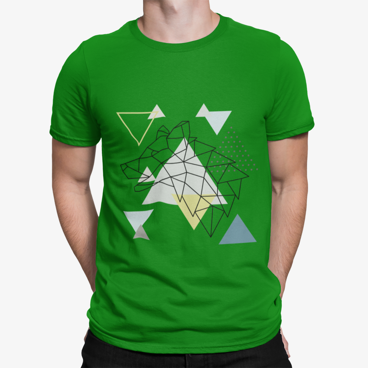 Camiseta Lobo Geometric