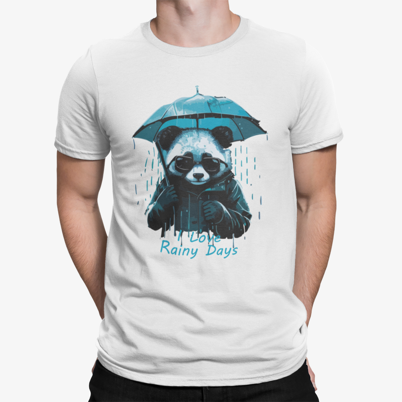 Camiseta Panda Rain