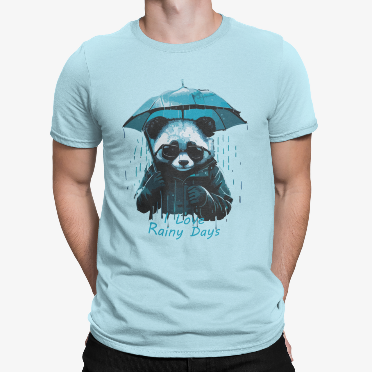 Camiseta Panda Rain