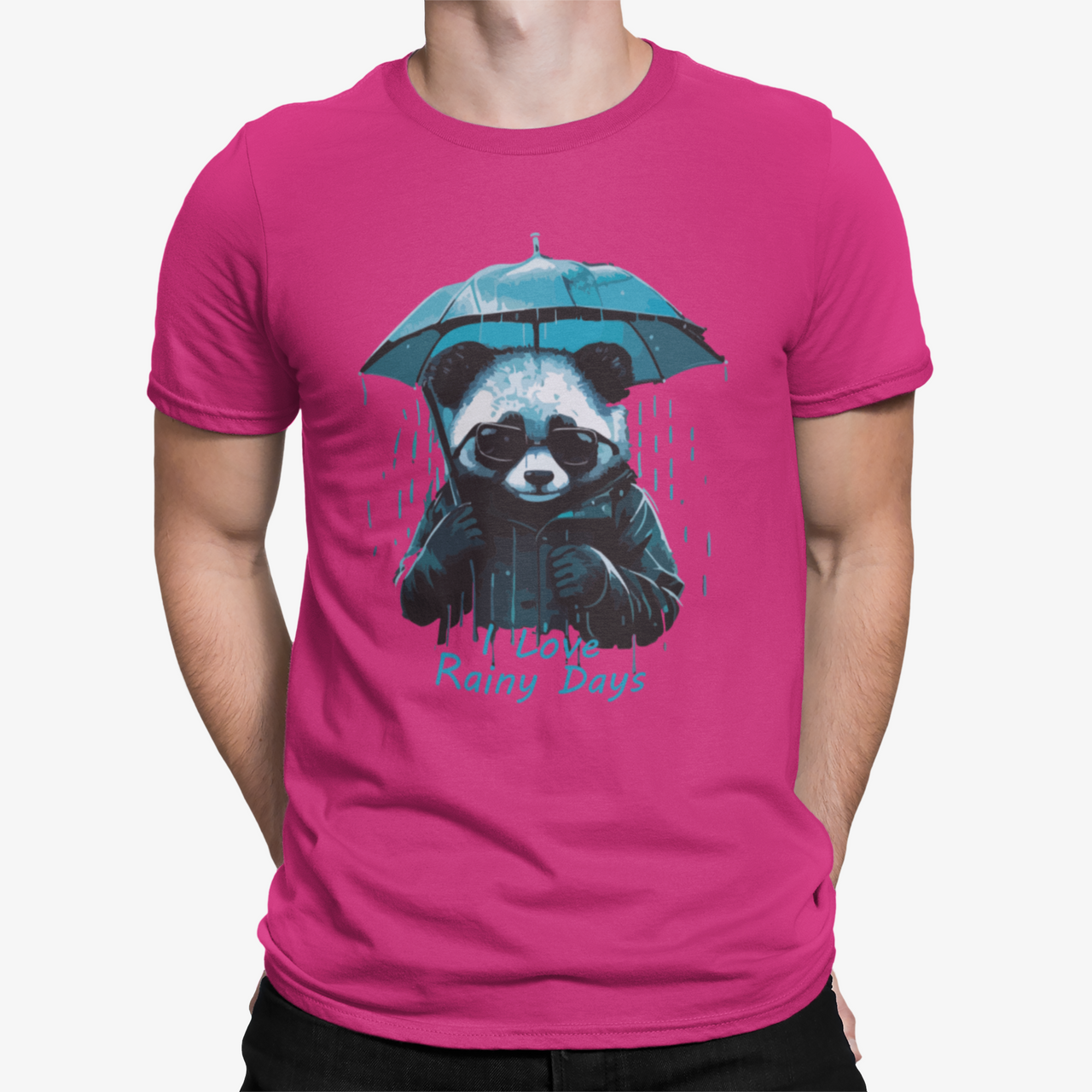 Camiseta Panda Rain