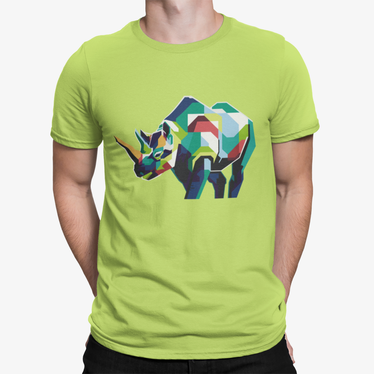 Camiseta Rinoceronte Poligono