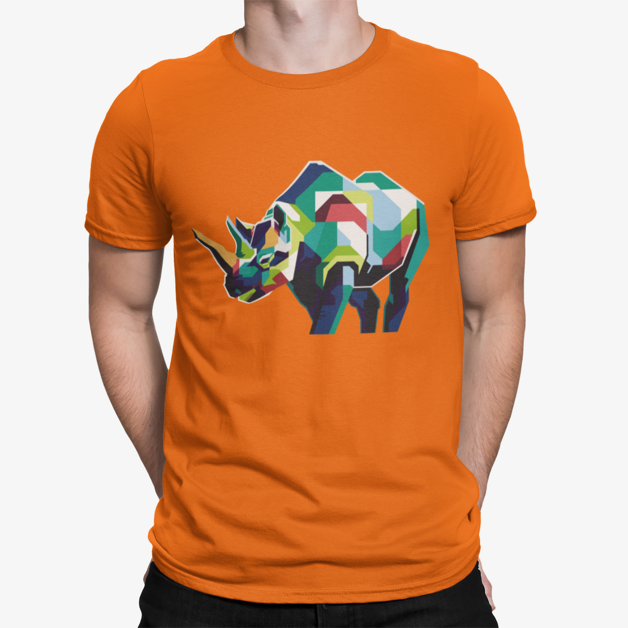Camiseta Rinoceronte Poligono