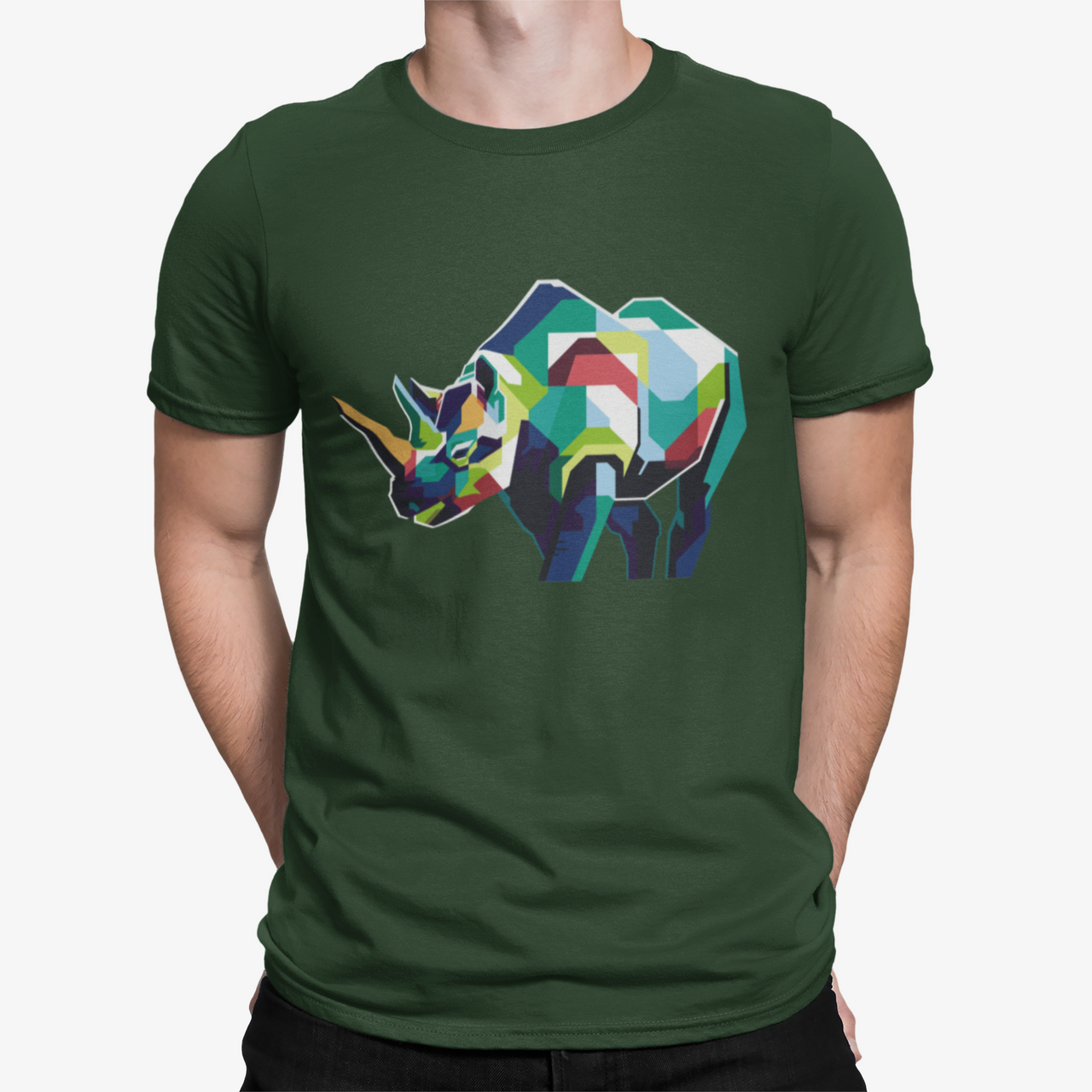 Camiseta Rinoceronte Poligono
