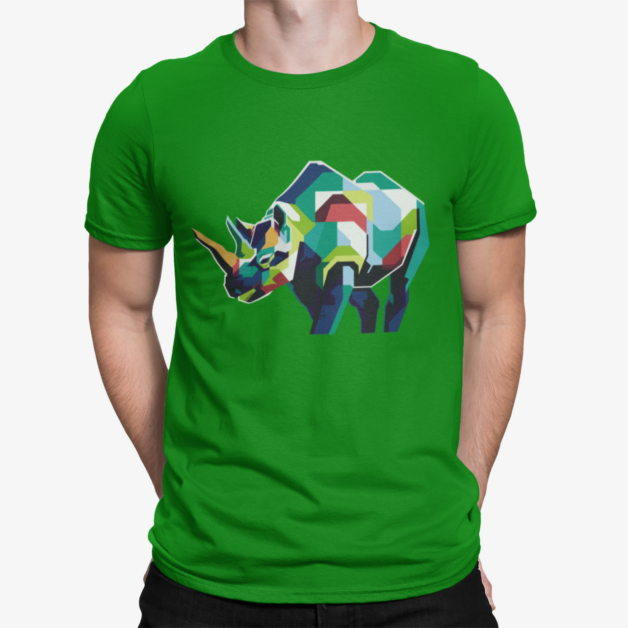 Camiseta Rinoceronte Poligono