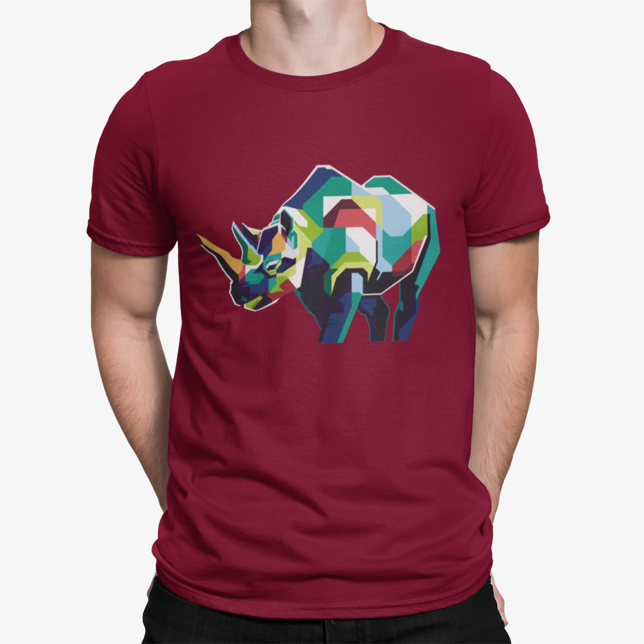 Camiseta Rinoceronte Poligono