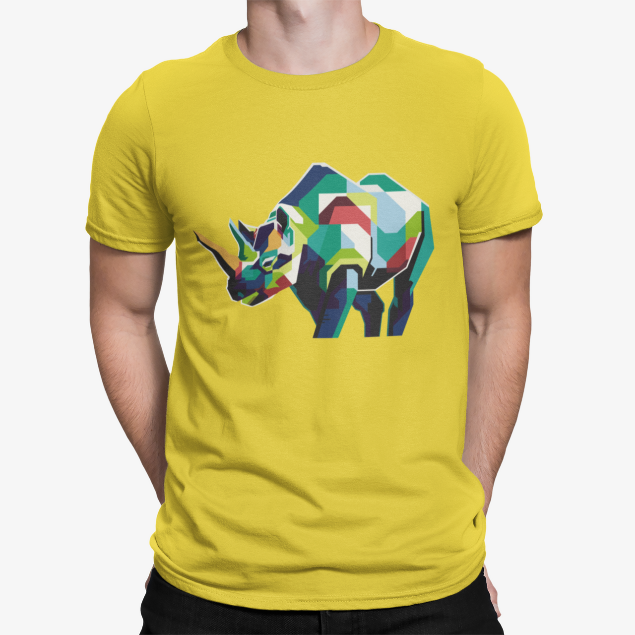 Camiseta Rinoceronte Poligono