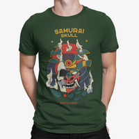 Thumbnail for Camiseta Samurai Skull