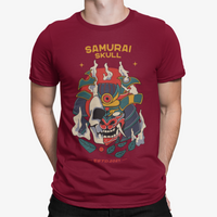 Thumbnail for Camiseta Samurai Skull