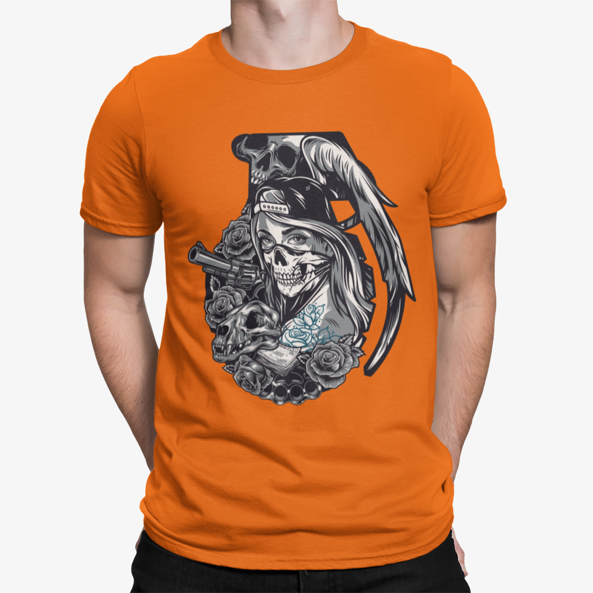 Camiseta Calaveras Aladas