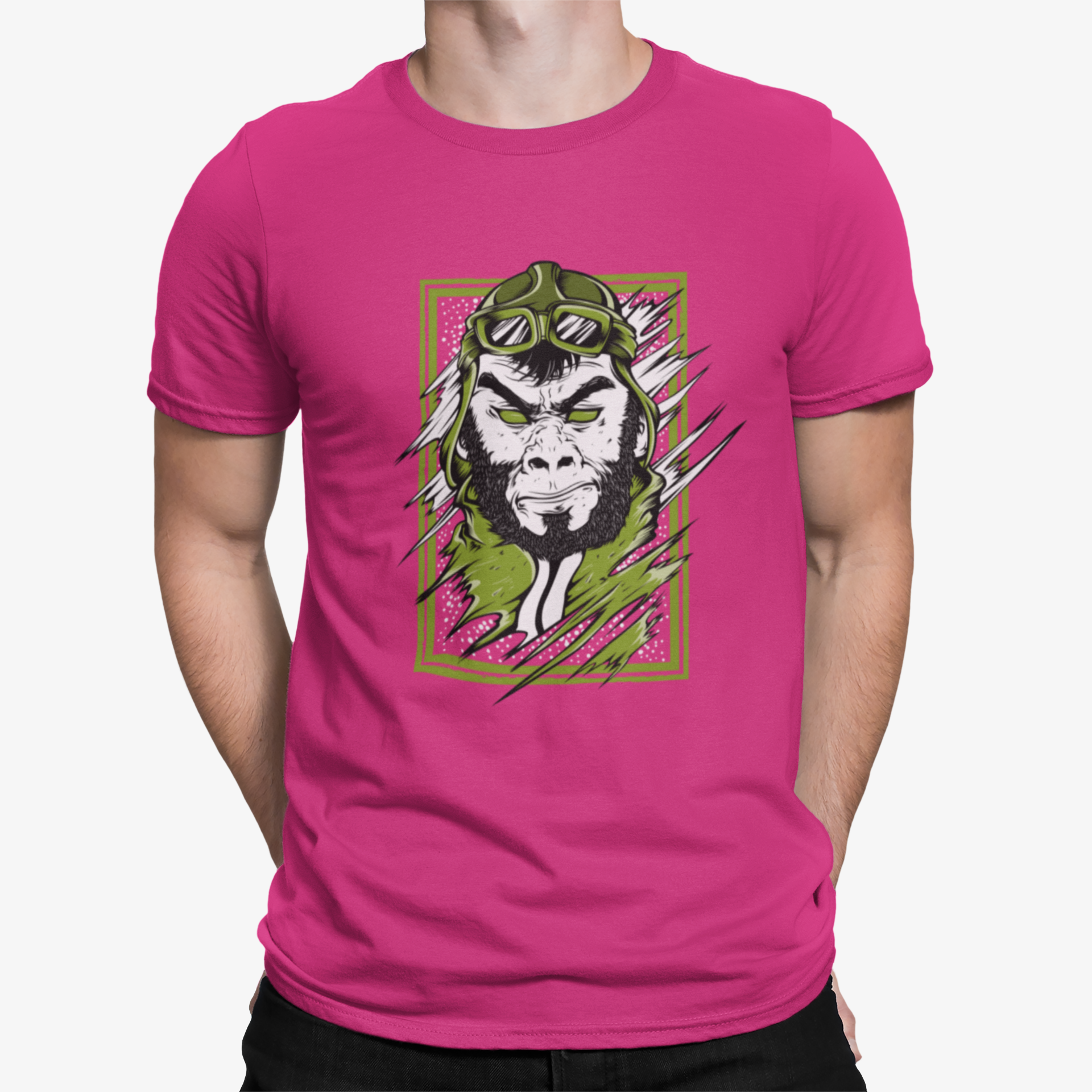 Camiseta Gorila Piloto Verde