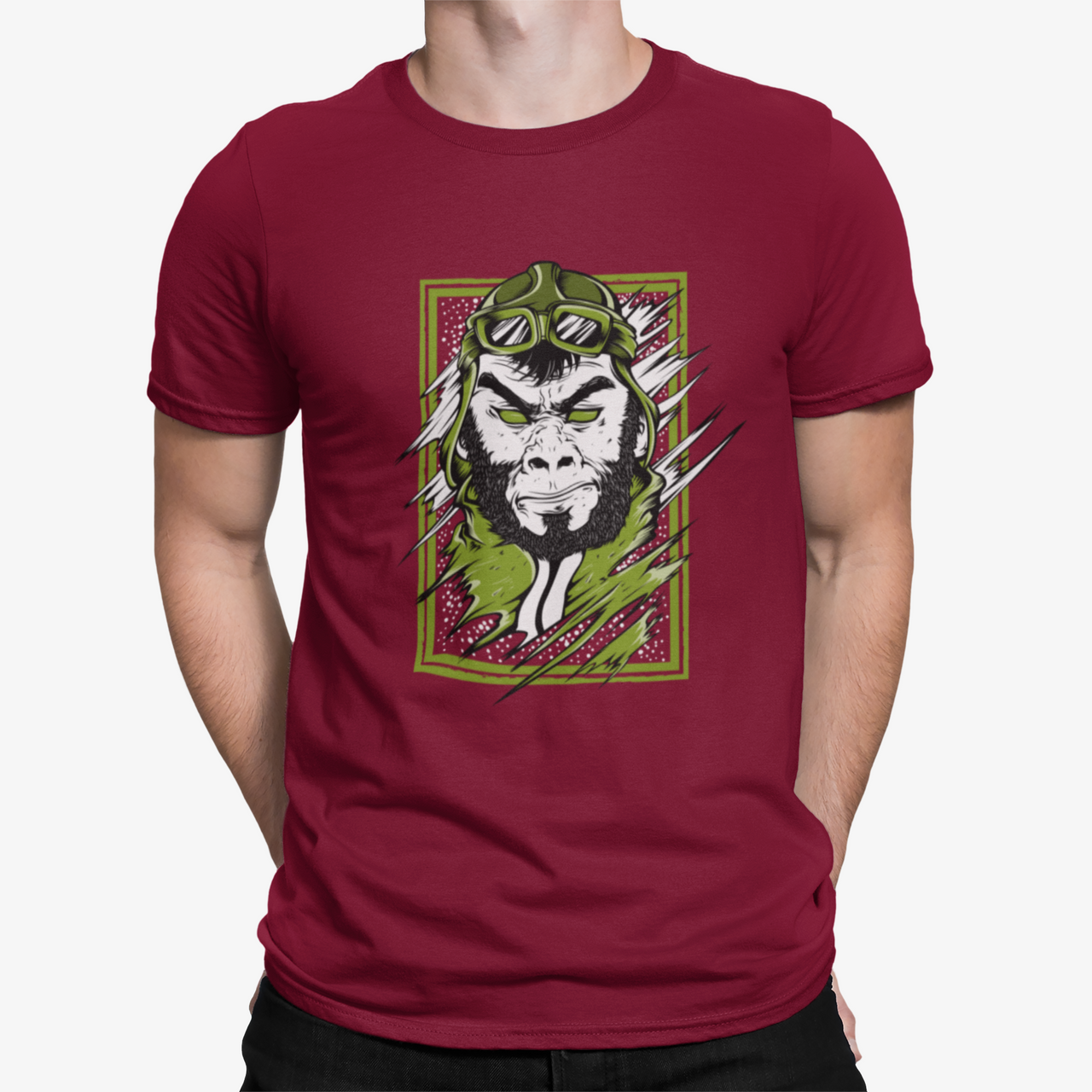 Camiseta Gorila Piloto Verde