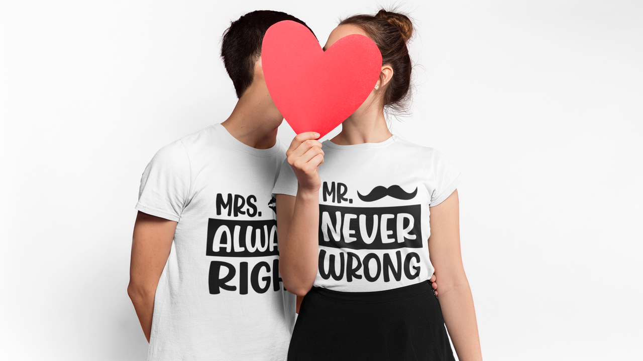 Camiseta Mr never Mrs always