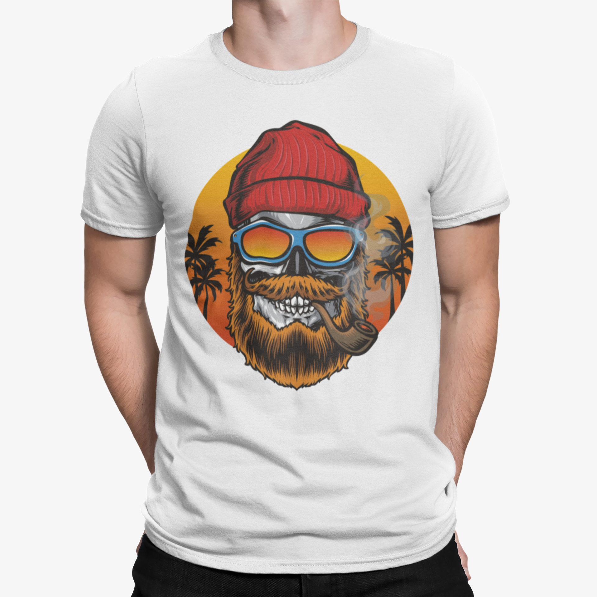 Camiseta Beard Skull