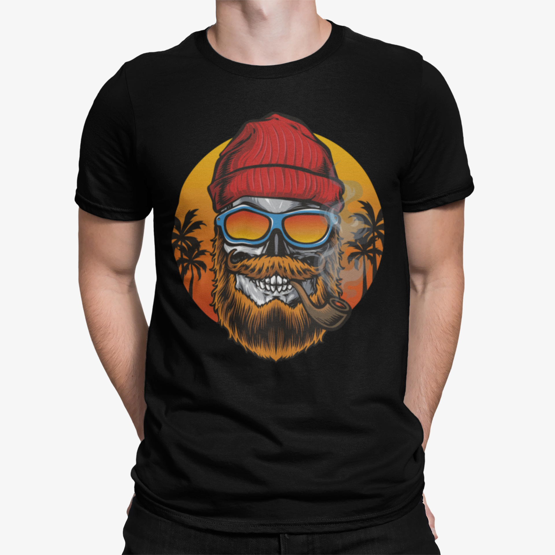 Camiseta Beard Skull