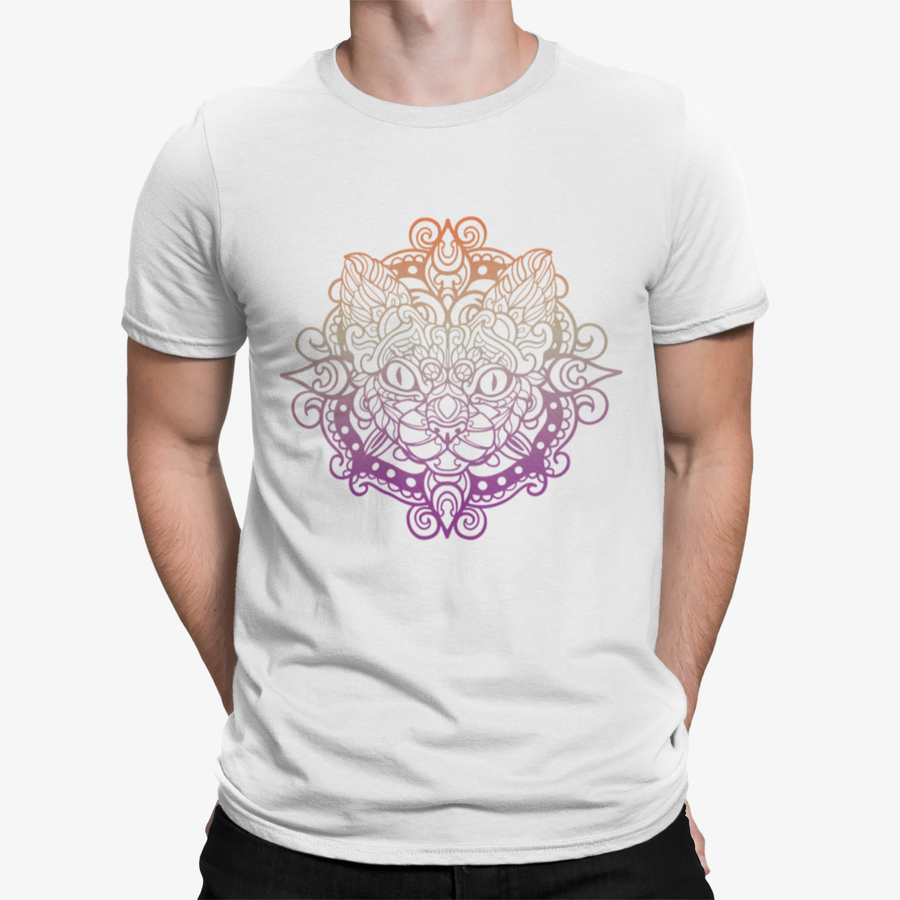 Camiseta Cat Mandala