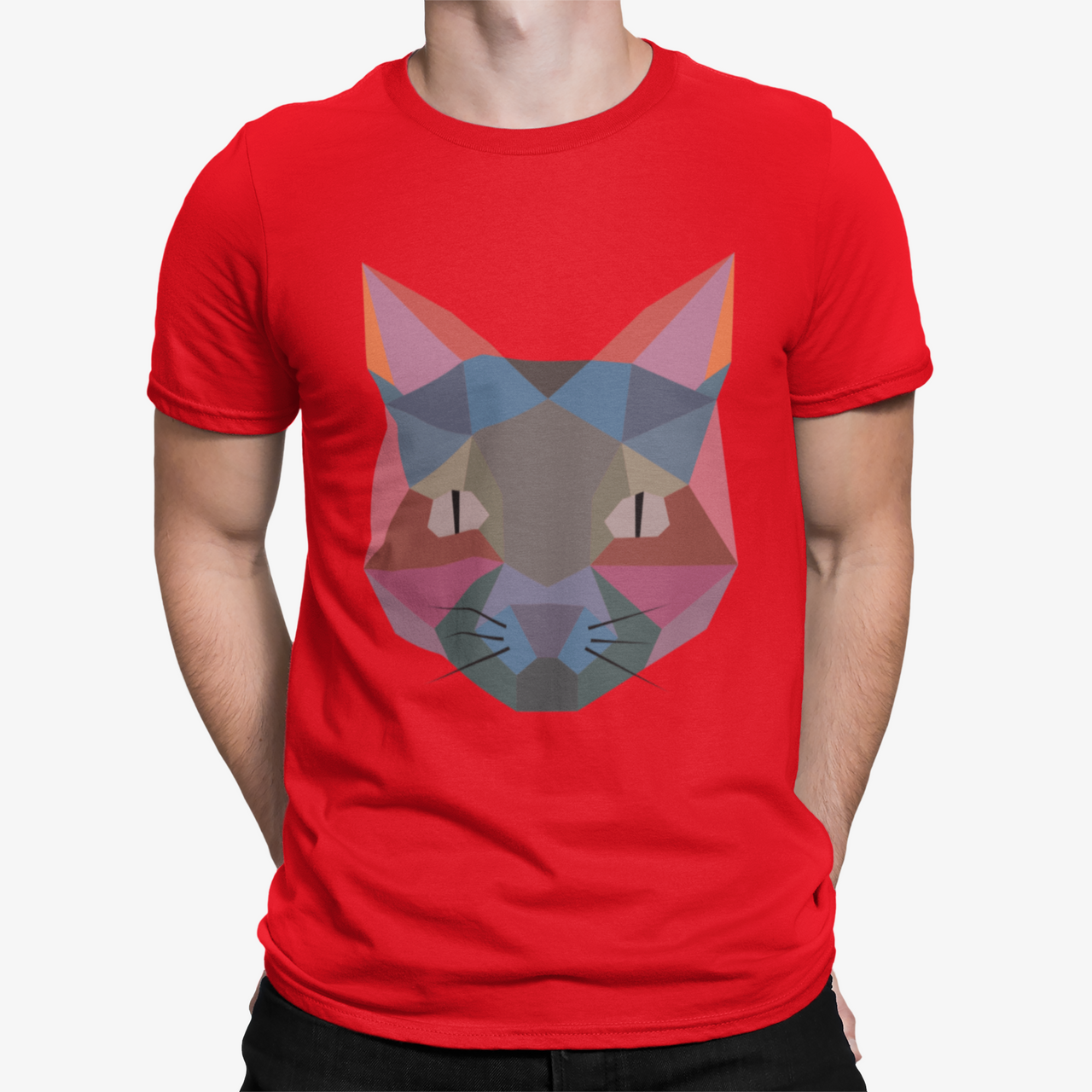 Camiseta Cat Poligono
