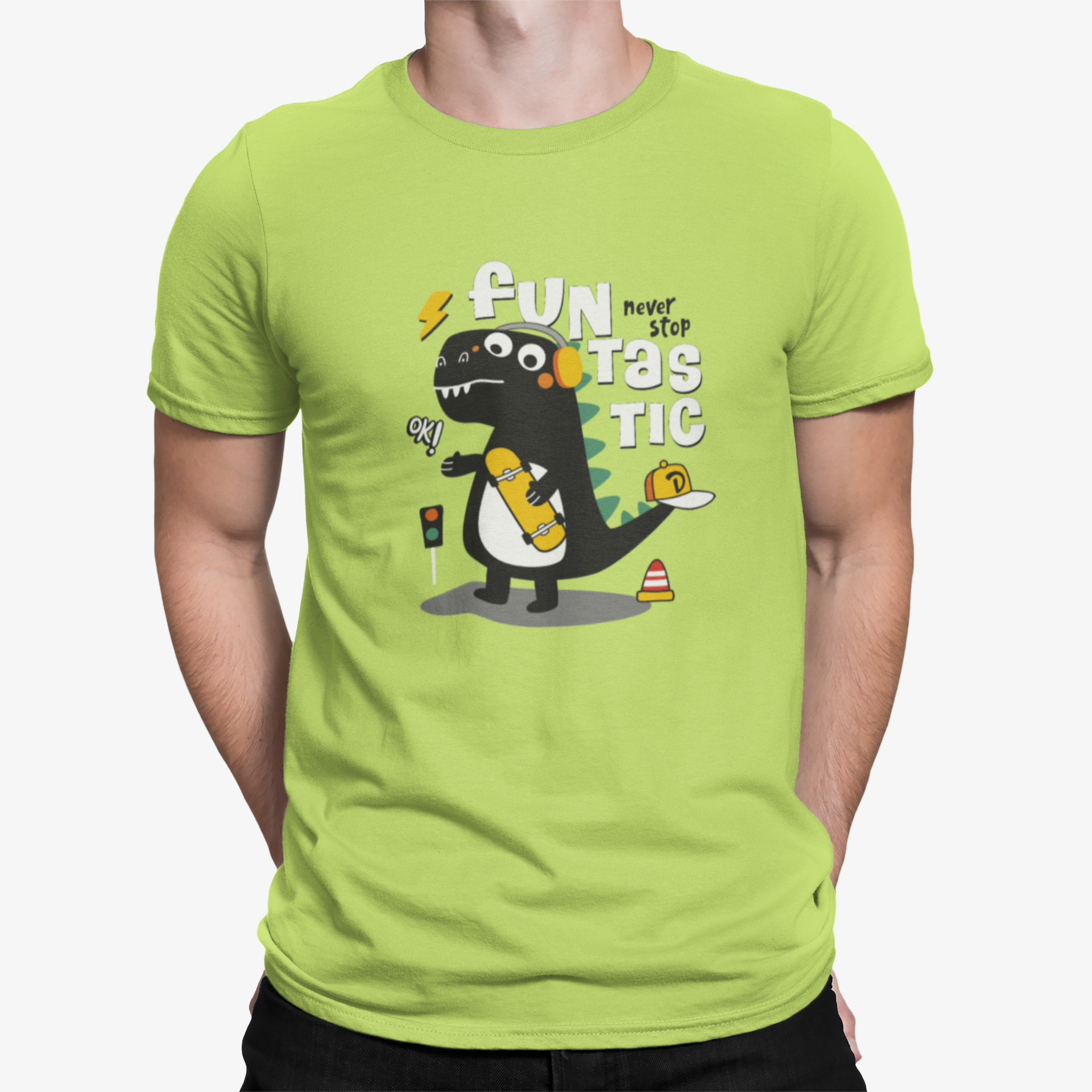 Camiseta Dinosaurio Skate