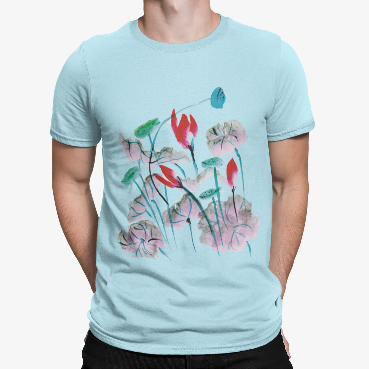 Camiseta Flores Acuarela