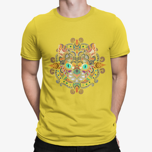 Camiseta Gato Mandala