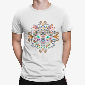 Camiseta Gato Mandala