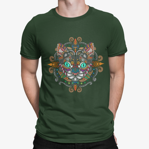 Camiseta Gato Mandala