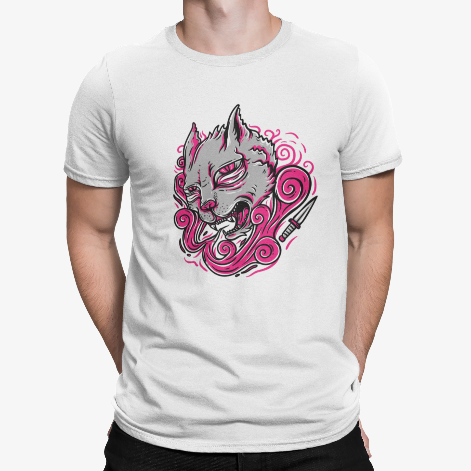 Camiseta Gato Navaja