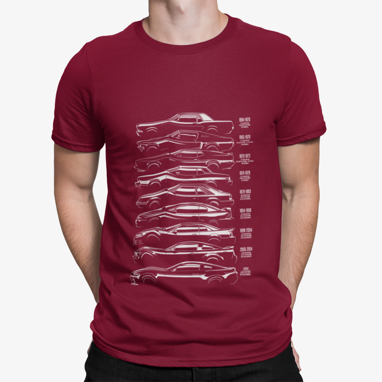 Camiseta Generaciones Mustang