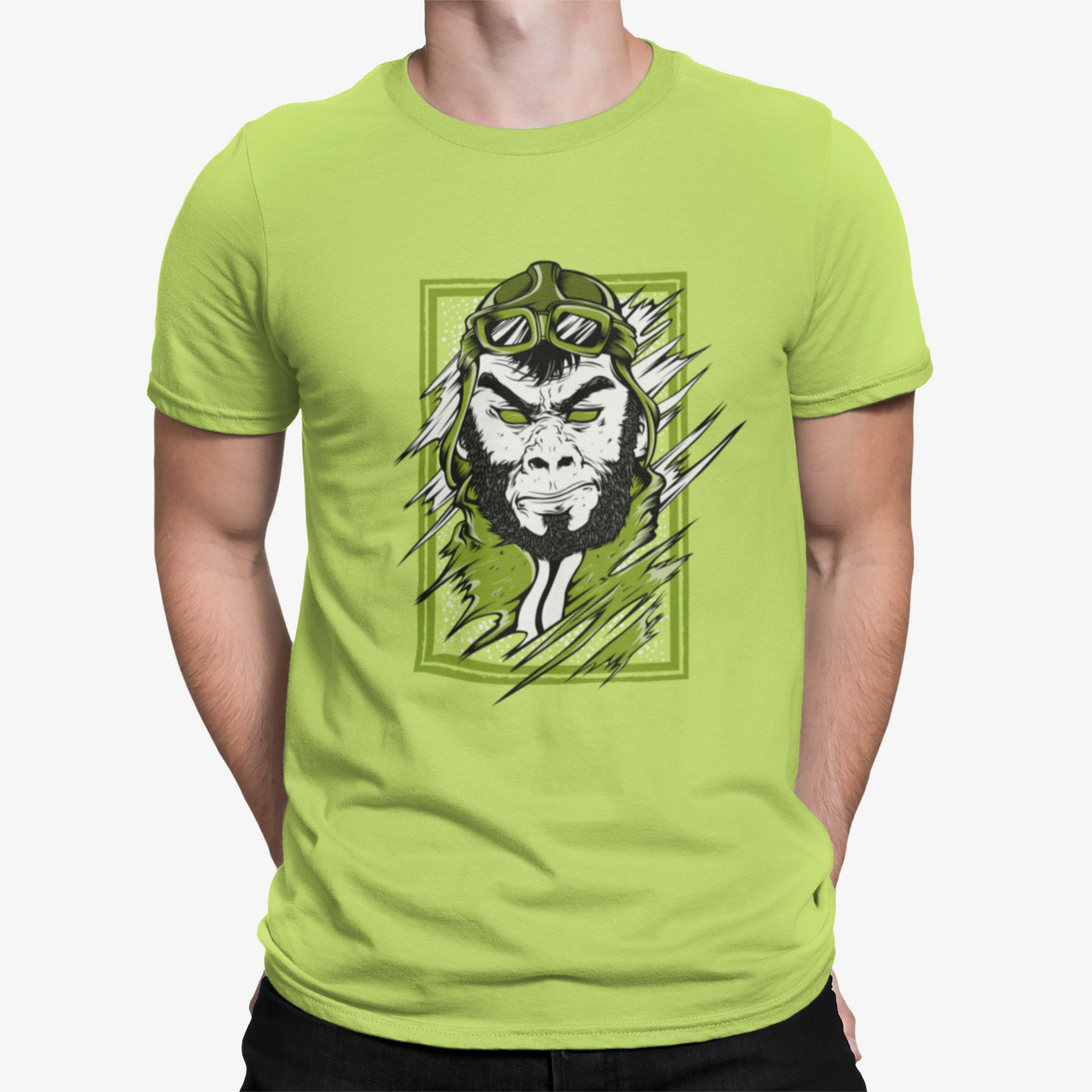 Camiseta Gorila Piloto Verde