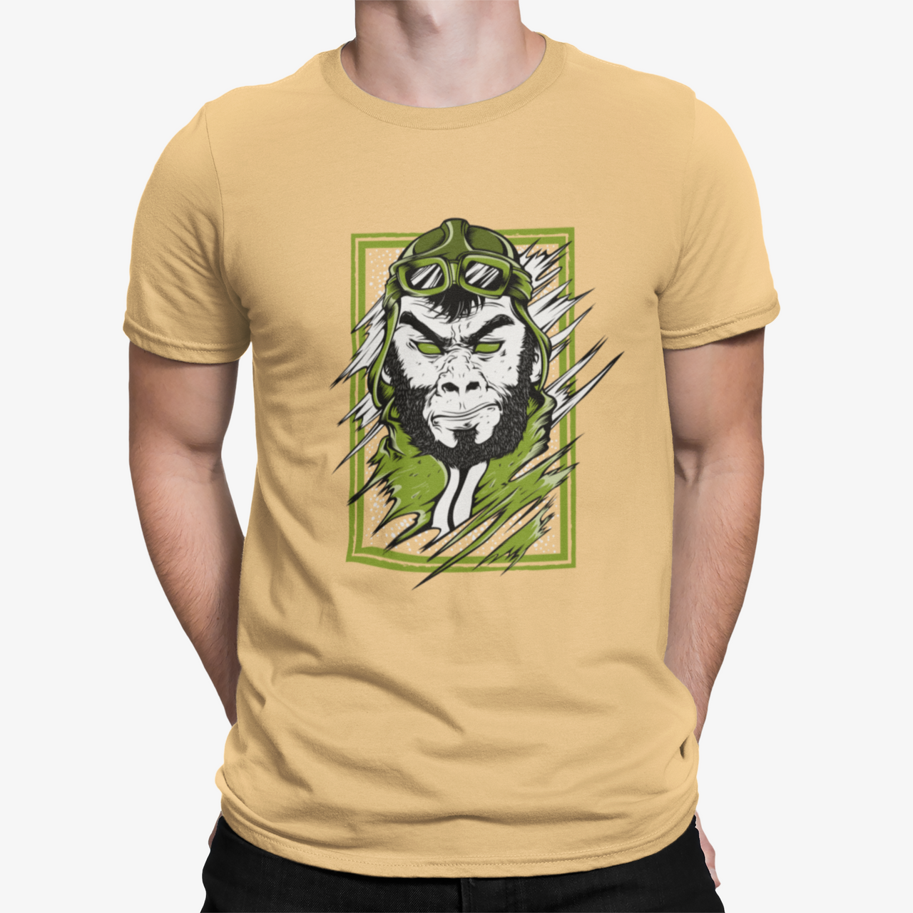 Camiseta Gorila Piloto Verde