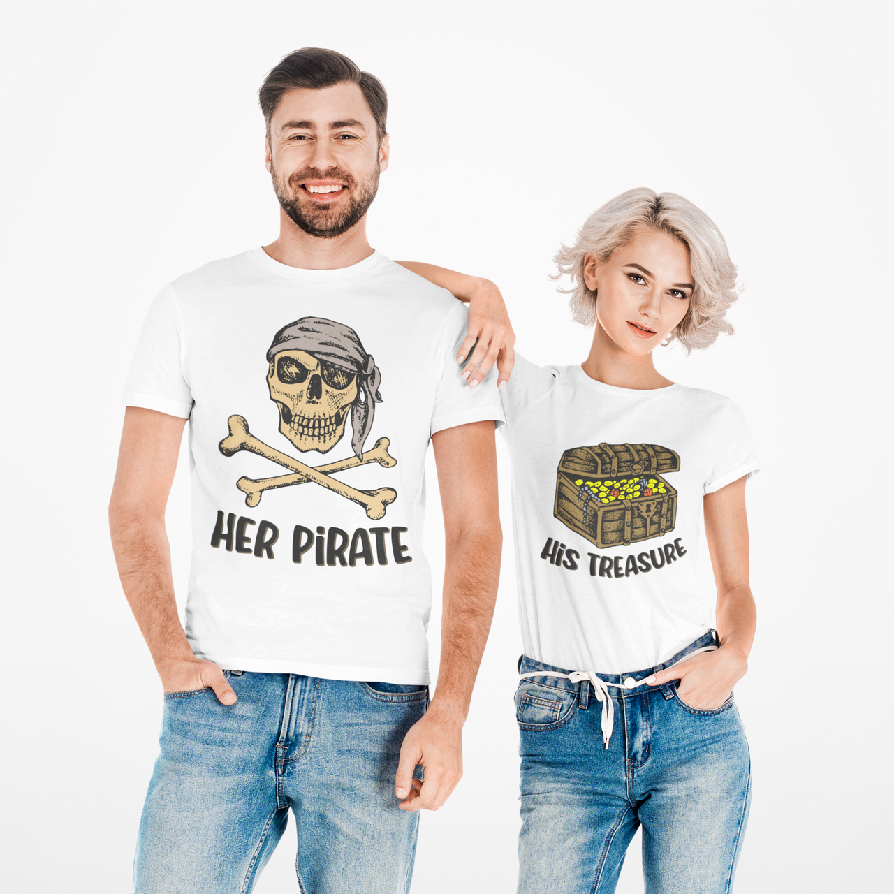 Camiseta His Treasure Her Pirate