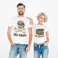 Thumbnail for Camiseta His Treasure Her Pirate