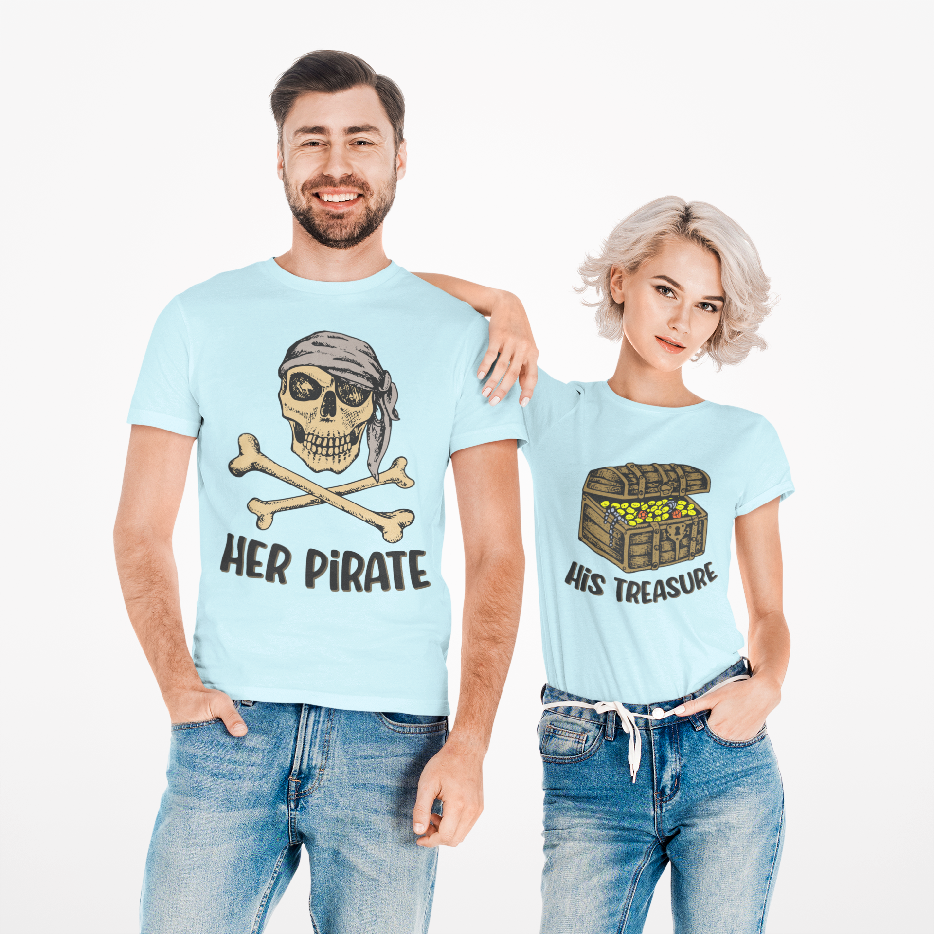 Camiseta His Treasure Her Pirate