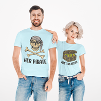Thumbnail for Camiseta His Treasure Her Pirate
