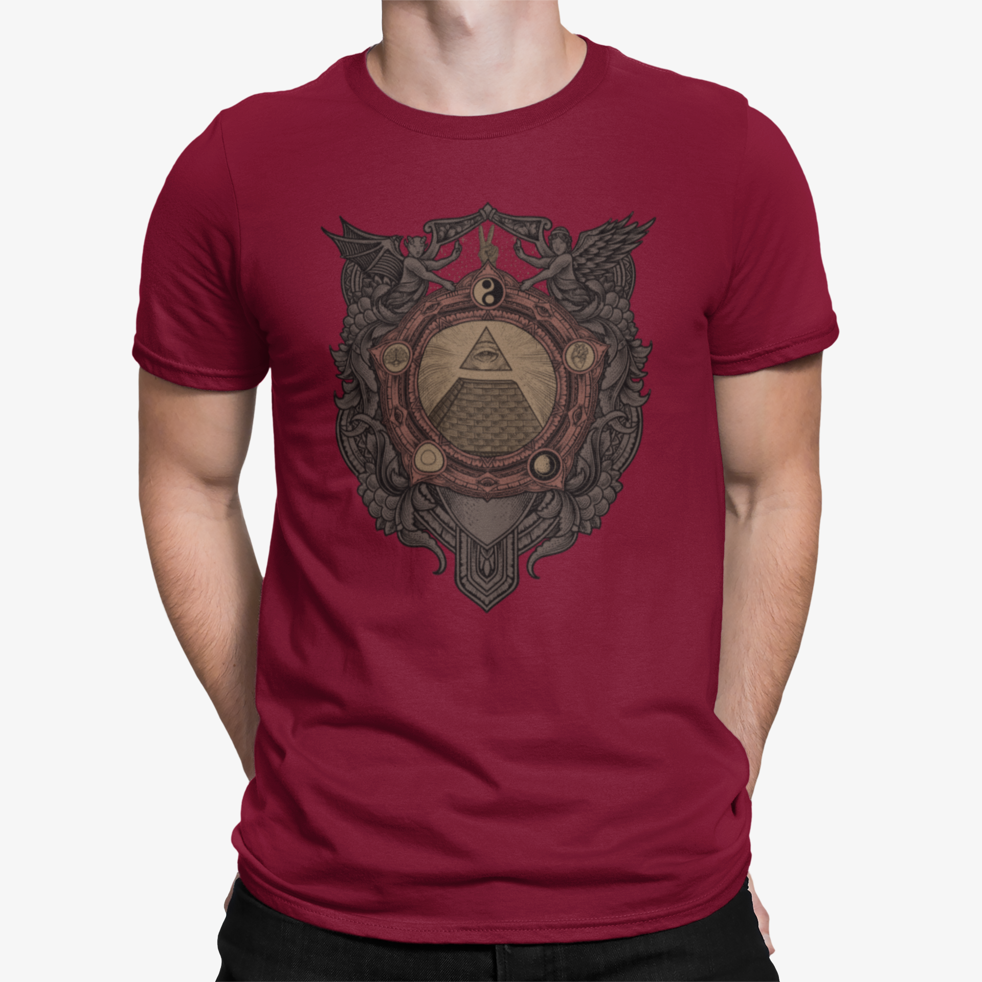 Camiseta Illuminati Bien Mal