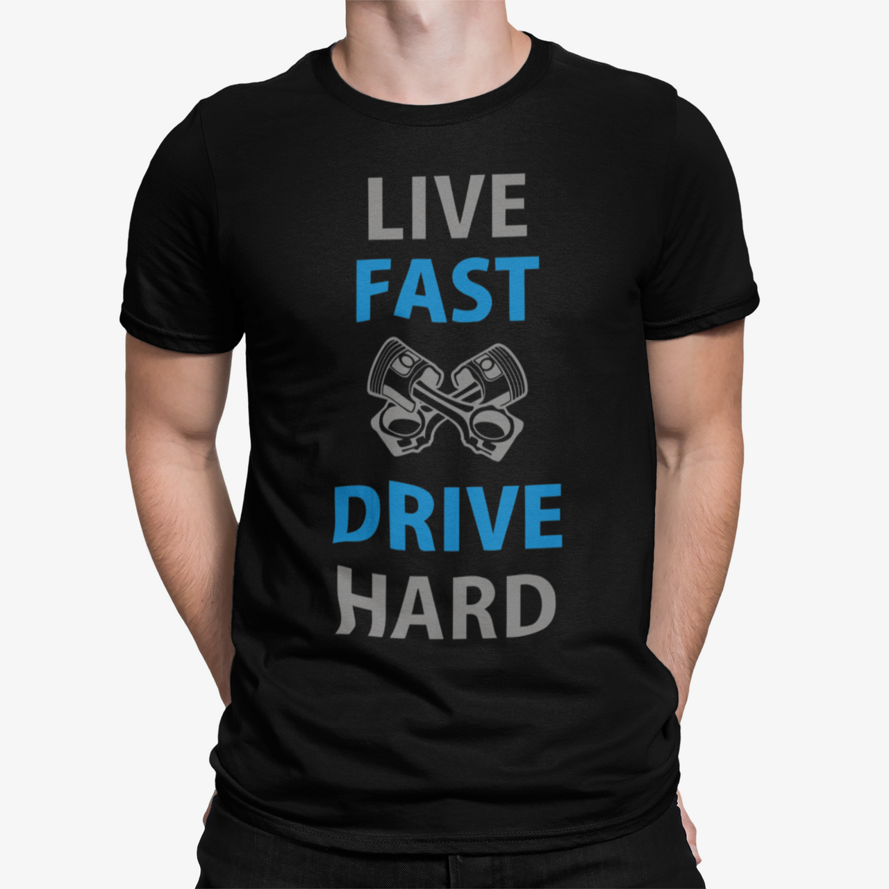 Camiseta Live Fast Drive Hard