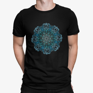 Camiseta Mandala Azul