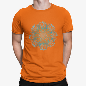 Camiseta Mandala Azul