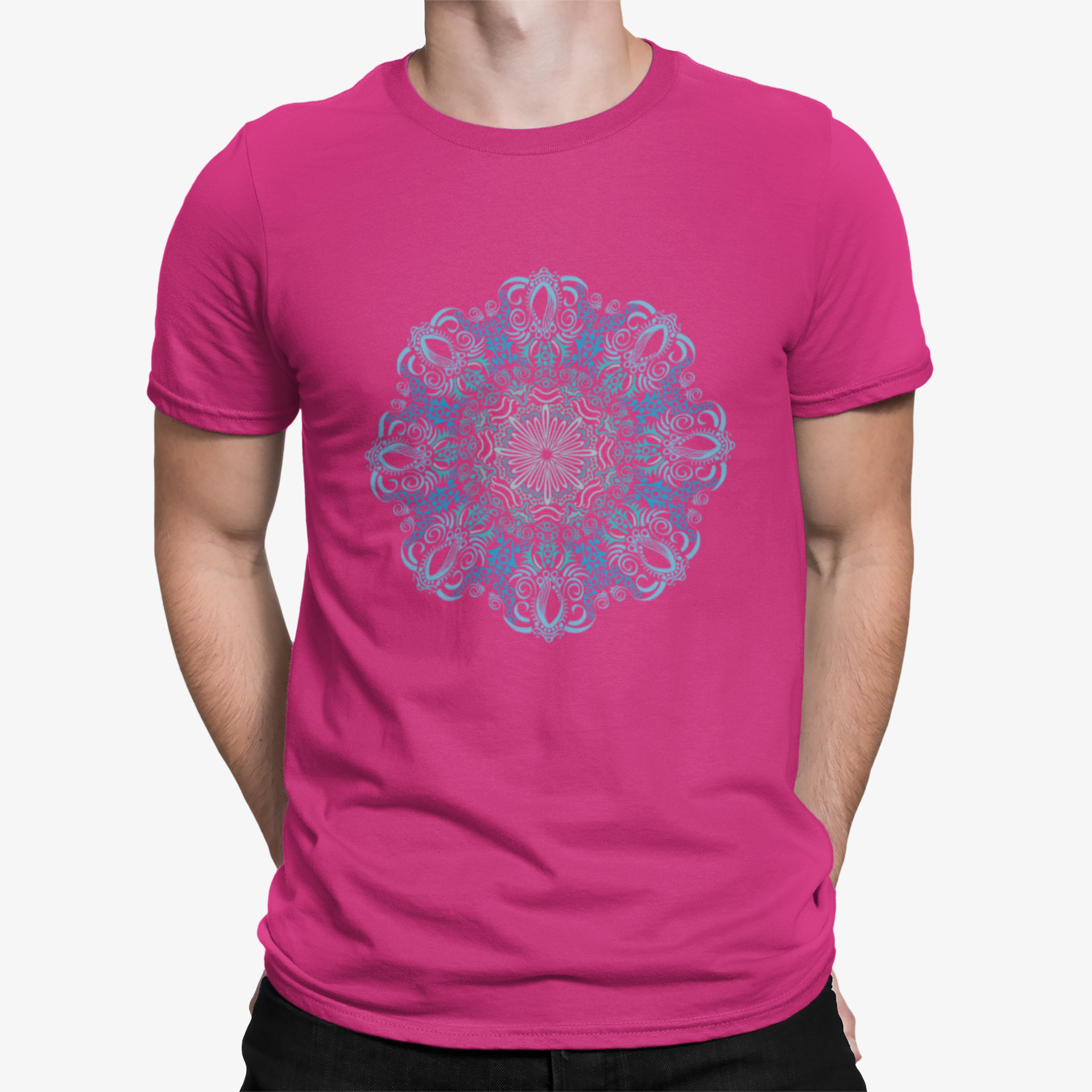 Camiseta Mandala Azul