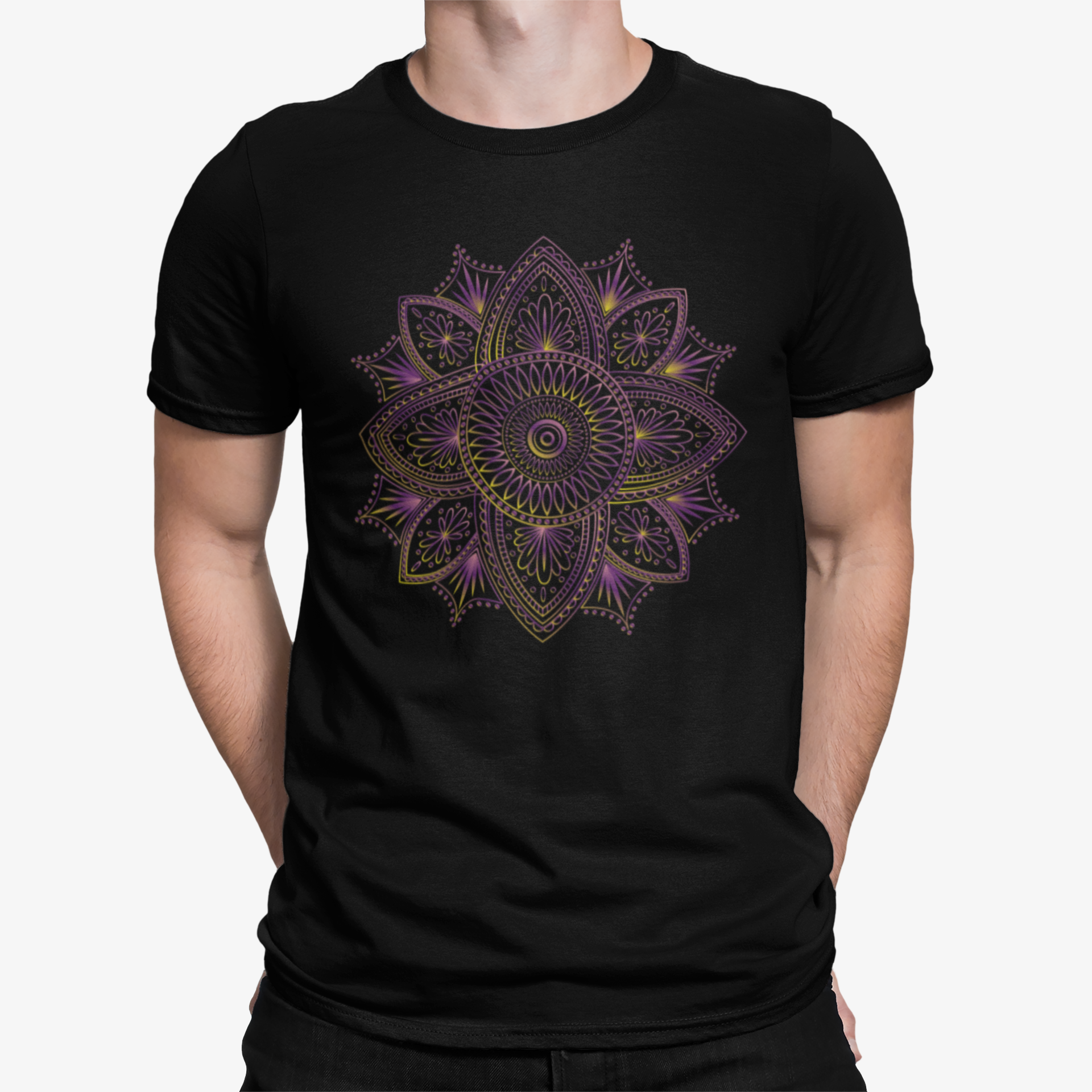 Camiseta Mandala Morado