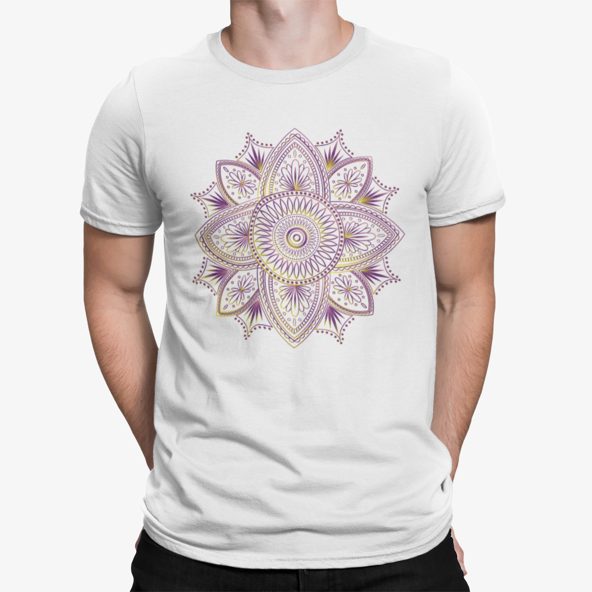 Camiseta Mandala Morado