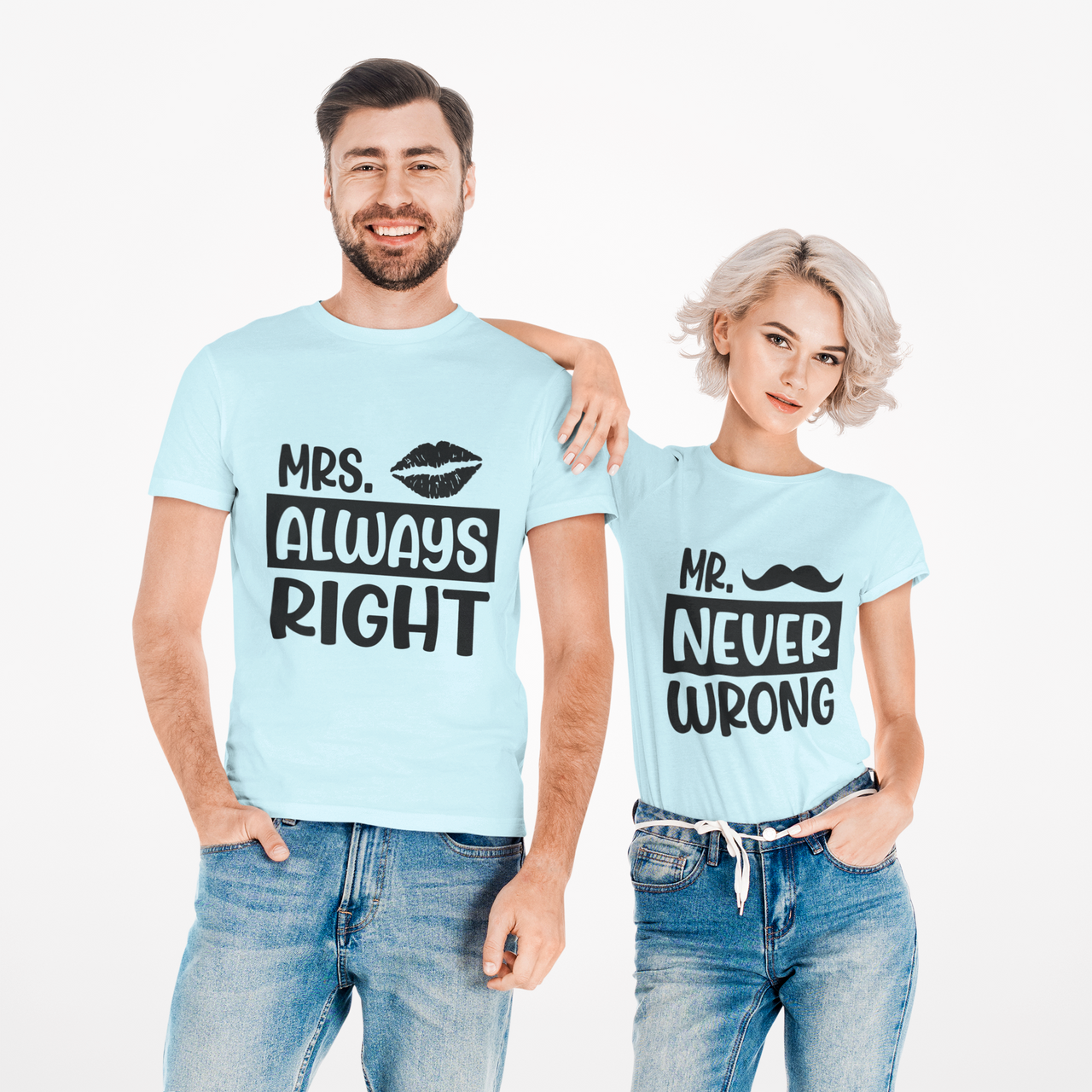 Camiseta Mr never Mrs always