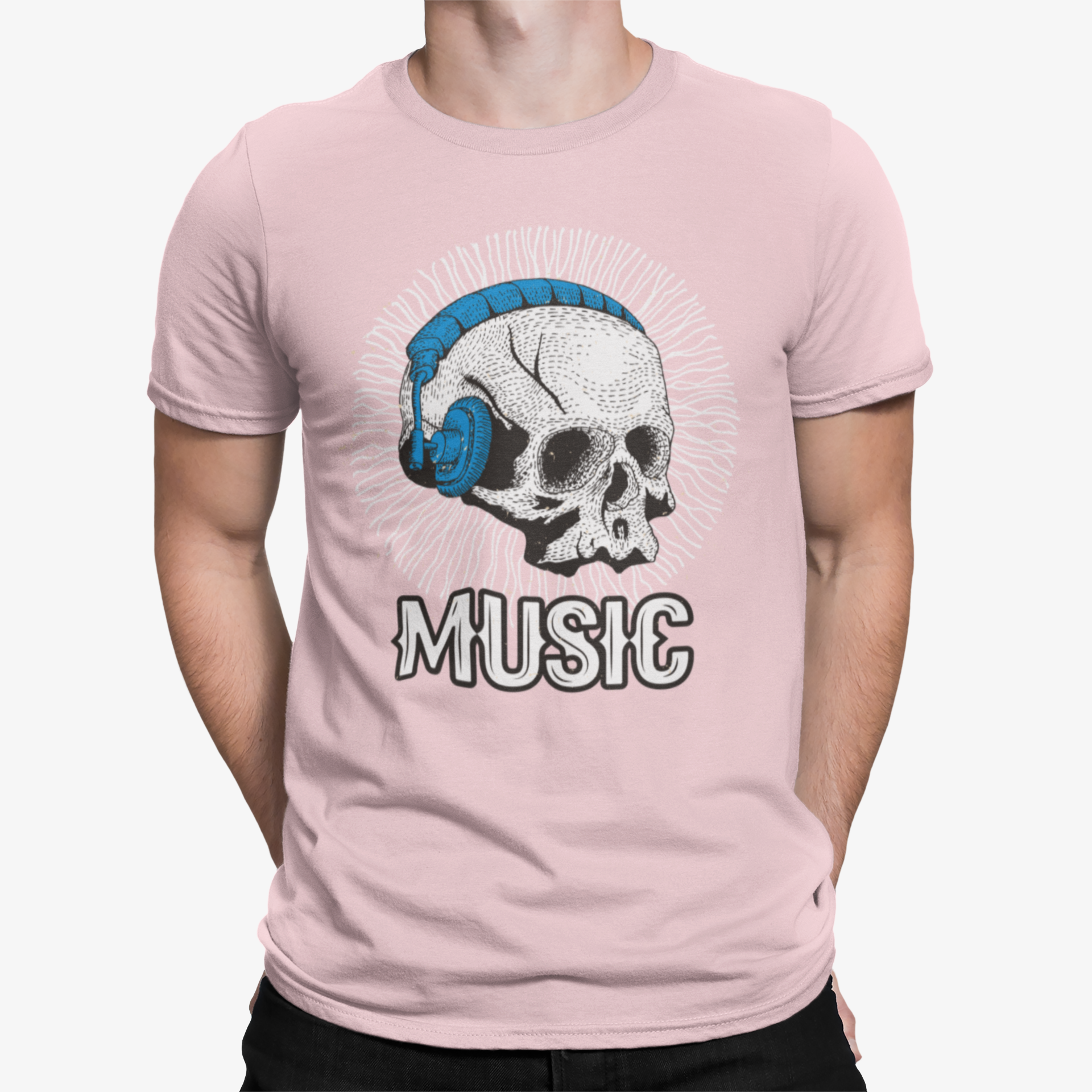 Camiseta Music Skull