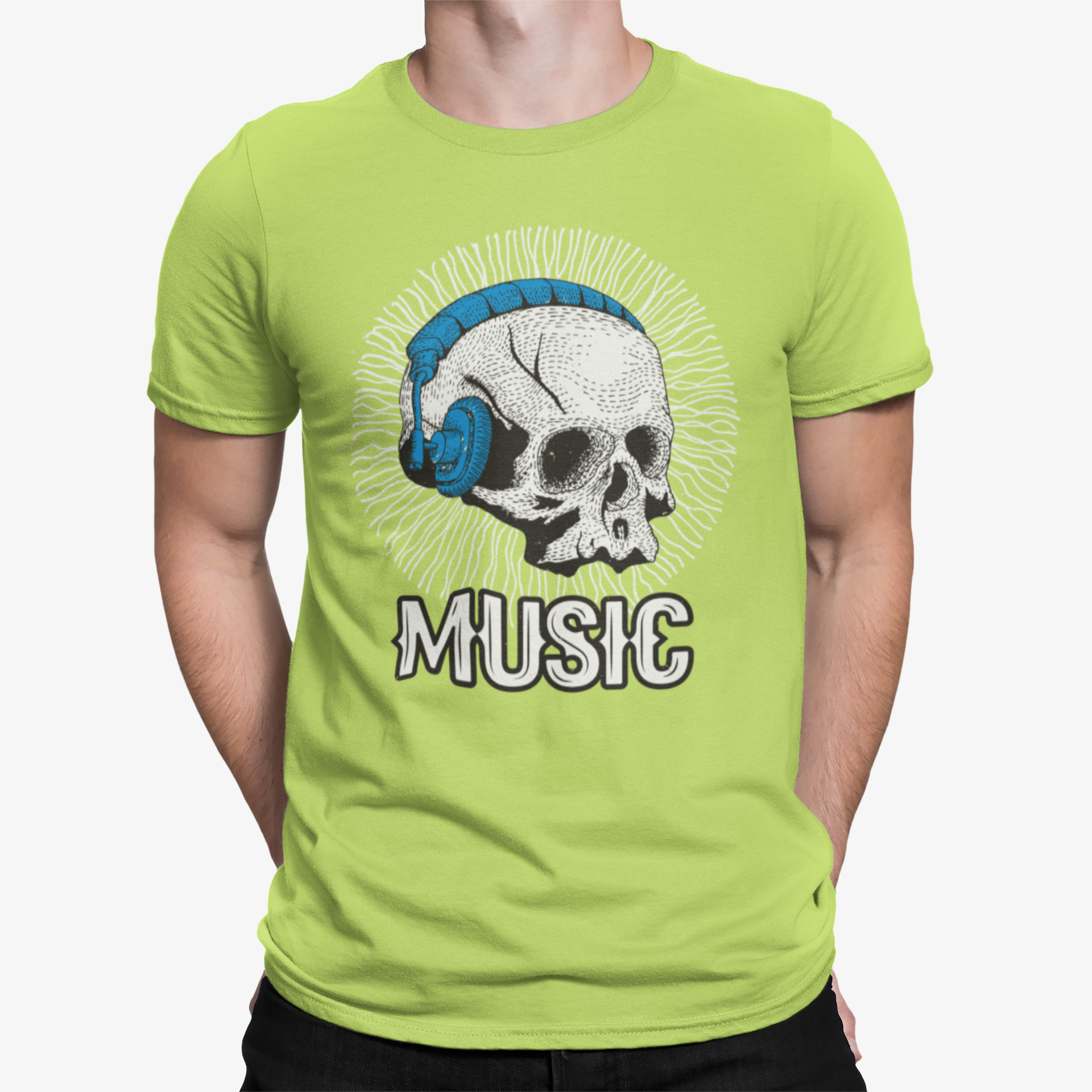 Camiseta Music Skull