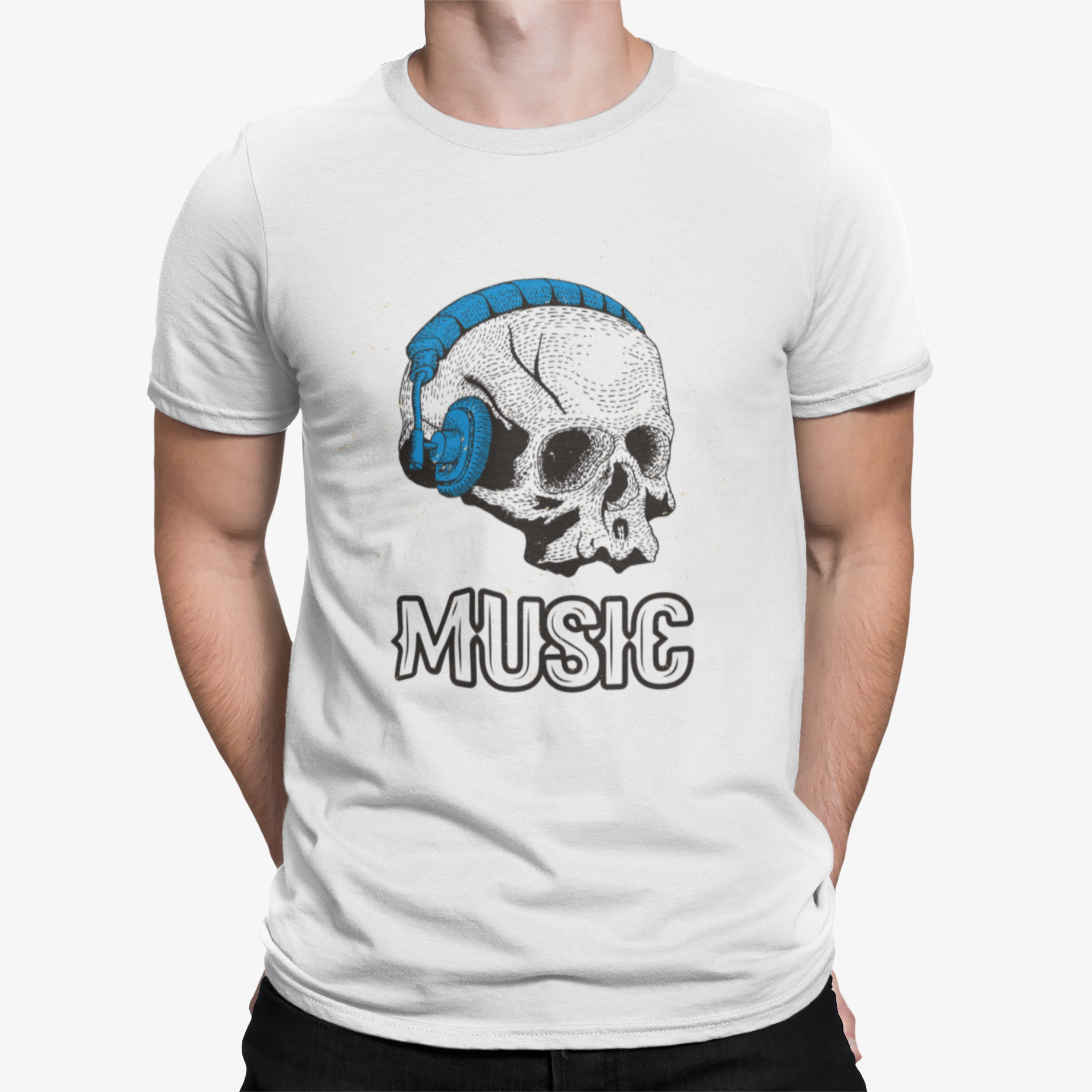 Camiseta Music Skull